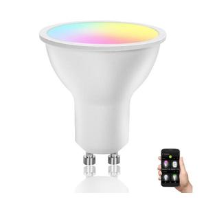 B.V. LED RGBW Stmívatelná žárovka GU10/4, 9W/230V 2700-6500K Wi-Fi - obraz