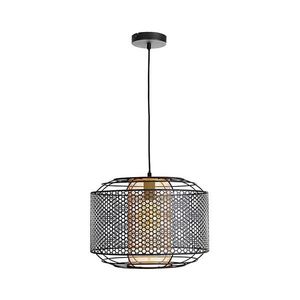 Lustr na lanku DENTON 1xE27/40W/230V černá obraz