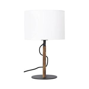 Stolní lampa PINUS 1xE27/40W/230V bílá/dřevo obraz