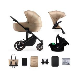 Kinderkraft KINDERKRAFT SELECT - Kombinovaný kočárek 3v1 PRIME 2 Premium Sandrose beige obraz