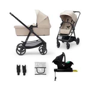 Kinderkraft KINDERKRAFT - Kombinovaný kočárek 4v1 NEWLY Classic beige + autosedačka MINK PRO obraz