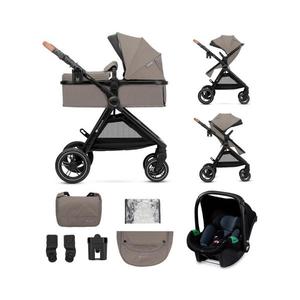Kinderkraft KINDERKRAFT - Kombinovaný kočárek 3v1 ESME Sand beige + autosedačka MINK PRO obraz