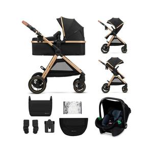 Kinderkraft KINDERKRAFT - Kombinovaný kočárek 3v1 ESME Pure black + autosedačka MINK PRO obraz