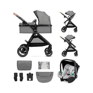 Kinderkraft KINDERKRAFT - Kombinovaný kočárek 3v1 ESME Moonlight grey + autosedačka MINK PRO obraz