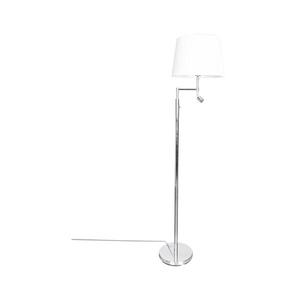 ByRydens ByRydens 1988780-5000-LED Stoj. lampa ORLANDO 1xE27/5W/230V+LED/3W bílá/chrom obraz