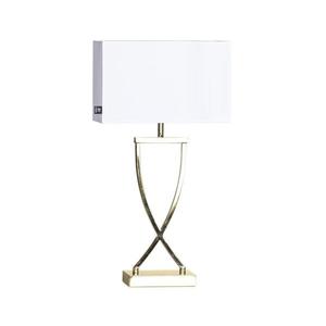 ByRydens ByRydens 2829610-5000 - Stolní lampa OMEGA 1xE27/5W/230V bílá/zlatá obraz