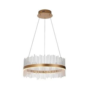 Endon Endon 107671 - LED Stm. lustr na lanku ADRIEL LED/41W/230V 3000K zlatá/čirá obraz