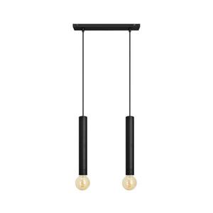Lustr na lanku TUBA 2xE27/15W/230V černá obraz