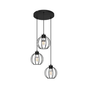 Lustr na lanku STARLIGHT 3xE27/15W/230V černá/stříbrná obraz