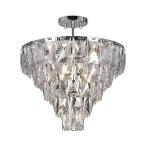 Lustr na tyči CHELSEA 6xE14/40W/230V pr. 50 cm lesklý chrom obraz