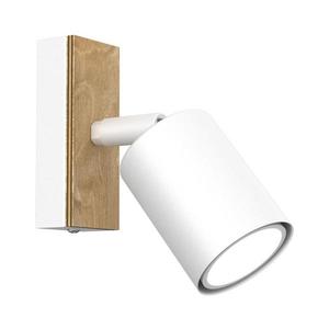 Nástěnné bodové svítidlo TULON 1xGU10/8W/230V bílá/dub obraz