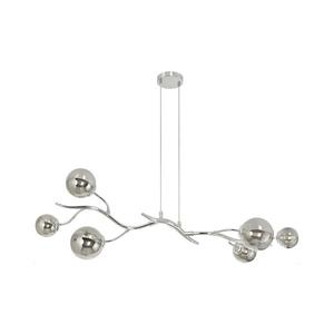 Brilagi Brilagi - LED Lustr na lanku MISTEL 6xG9/3W/230V lesklý chrom/kouřová obraz