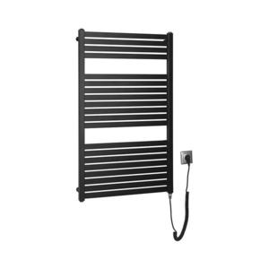 Aqualine Aqualine - Koupelnový elektrický radiátor TONDI-E 400W/230V 97 cm matná černá obraz