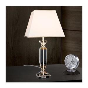 Orion Orion LA 4-1207 - Křišťálová stolní lampa POKAL 1xE27/60W/230V krémová/čirá obraz