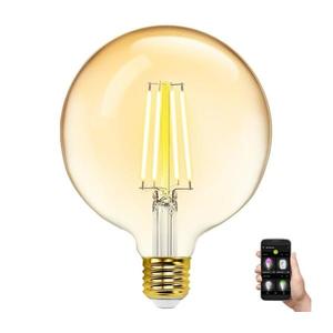 B.V. LED Stmívatelná žárovka FILAMENT G125 E27/6W/230V 2700-6500K Wi-Fi - obraz