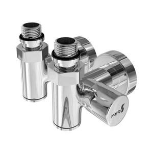 Mario-Radiators Kombinované ly pro topné těleso 2 ks lesklý chrom obraz