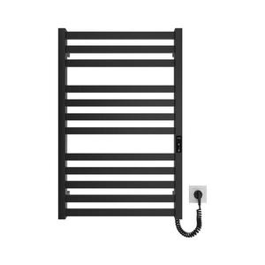 Mario-Radiators Koupelnový žebříkový radiátor HF OXFORD 170W/230V 77x53 cm černá obraz