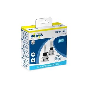 Narva SADA 2x LED Autožárovka H3 PK22s/19W/12V 6500K - Narva 18058RPNVAX2 obraz