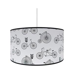 Dětský lustr BIKE 1xE27/60W/230V bílá/černá obraz