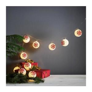Eglo Eglo 411113 - LED Vánoční řetěz ORNAMENT 10xLED/3xAA 1, 65m teplá bílá obraz