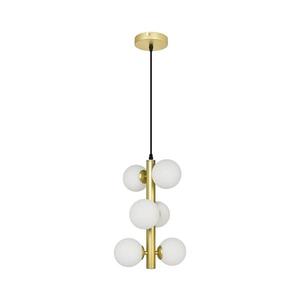 Brilagi Brilagi - LED Lustr na lanku MILLA 6xG9/3W/230V zlatá/bílá obraz