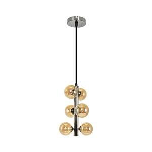 Brilagi Brilagi - LED Lustr na lanku MILLA 6xG9/3W/230V lesklý chrom/zlatá obraz