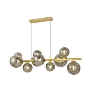 Brilagi Brilagi - LED Lustr na lanku MILLA 10xG9/3W/230V zlatá/kouřová obraz
