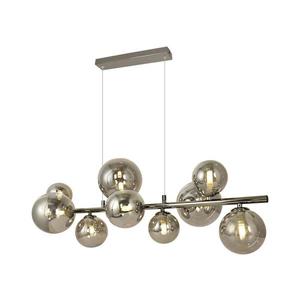 Brilagi Brilagi - LED Lustr na lanku MILLA 10xG9/3W/230V lesklý chrom/kouřová obraz