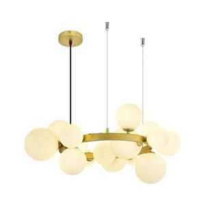 Brilagi Brilagi - LED Lustr na lanku MILLA 15xG9/3W/230V zlatá/bílá obraz