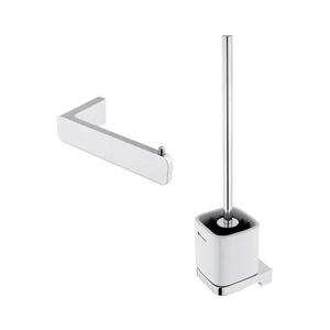 NIMCO NIMCO MA set-94KN-26 - Nástěnná WC štětka a držák toaletního papíru MAYA chrom obraz