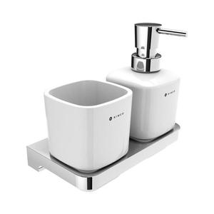 NIMCO NIMCO MA 2905831K-T-26 -Nástěnný dávkovač mýdla a stojan na kartáčky MAYA 320 ml obraz