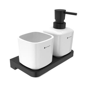 NIMCO NIMCO MAC 2905831K-T-90-Nástěnný dávkovač mýdla a stojan na kartáčky MAYA 320 ml obraz