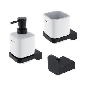 NIMCO NIMCO MAC set-31K-T-90 -Dávkovač mýdla, stojan na kartáčky a nástěnný háček MAYA obraz