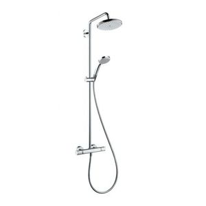 HANSGROHE Croma 220 Sprchový set Showerpipe s termostatem, 22 cm, 4 proudy, EcoSmart 9 l/min, chrom 27188000 obraz