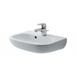 DURAVIT D-Code Umývátko 45x34 cm, s přepadem, s otvorem pro baterii, bílá 07054500002 obraz