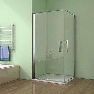 H K Sprchový kout MELODY A4 80 se dvěma jednokřídlými dveřmi včetně sprchové vaničky SE-MELODYA480/THOR-80SQ obraz