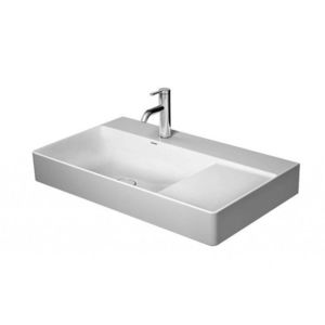 DURAVIT DuraSquare Umyvadlo 80x47 cm, s 1 otvorem pro baterii vlevo, DuraCeram, alpská bílá 2348800041 obraz