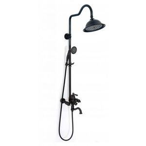 REA Sprchový set s baterií 150mm Vintage černý REA-P2367 obraz