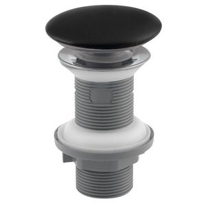 ISVEA Umyvadlová výpust 5/4“, click-clack, keramická zátka, 20-70, černá mat 38TP0163I obraz