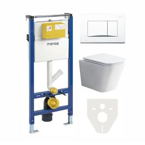 Mereo WC komplet pro sádrokarton s příslušenstvím MM02SETRB obraz