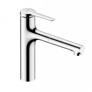 HANSGROHE Zesis M33 Dřezová baterie 160, s výsuvnou sprškou, chrom 74801000 obraz