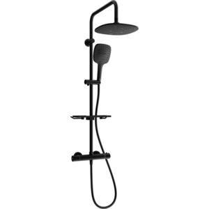 MEXEN/S KT17 sprchový sloup s termostatickou baterií černá 771501793-70 obraz