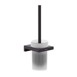 HANSGROHE AddStoris WC štětka nástěnná, matné sklo/černá mat 41752670 obraz