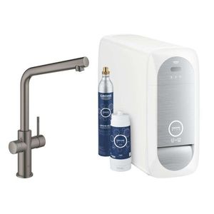 GROHE Blue Home Dřezová baterie s chladícím zařízením a filtrací, kartáčovaný Hard Graphite 31454AL1 obraz