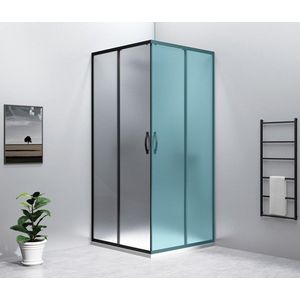 GELCO SIGMA SIMPLY BLACK Sprchové dveře pro rohový vstup 800, sklo Brick, GS2480B GS2480B obraz