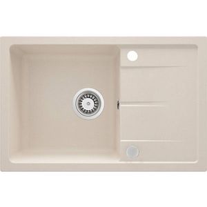 DEANTE Leda beige Granitový dřez s odkapávačem ZRD_5113 obraz