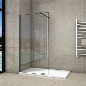 H K PURE BLACK F1 80 Sprchová zástěna WALK IN 80x 200 8 mm sklo PUREBLACKF180 obraz