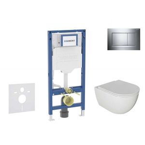 GEBERIT Duofix Set předstěnové instalace, klozetu Oudee a sedátka softclose, tlačítko Sigma30, chrom SANI11CA1121B obraz