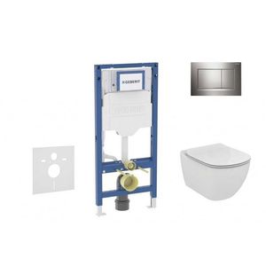 GEBERIT Duofix Set předstěnové instalace, klozetu Tesi a sedátka, tlačítko Sigma30, chrom SANI11CD1121 obraz