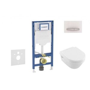 GEBERIT Duofix Set předstěnové instalace, klozetu Architectura a sedátka softclose, tlačítko Sigma50, alpská bílá SANI11CK3107 obraz